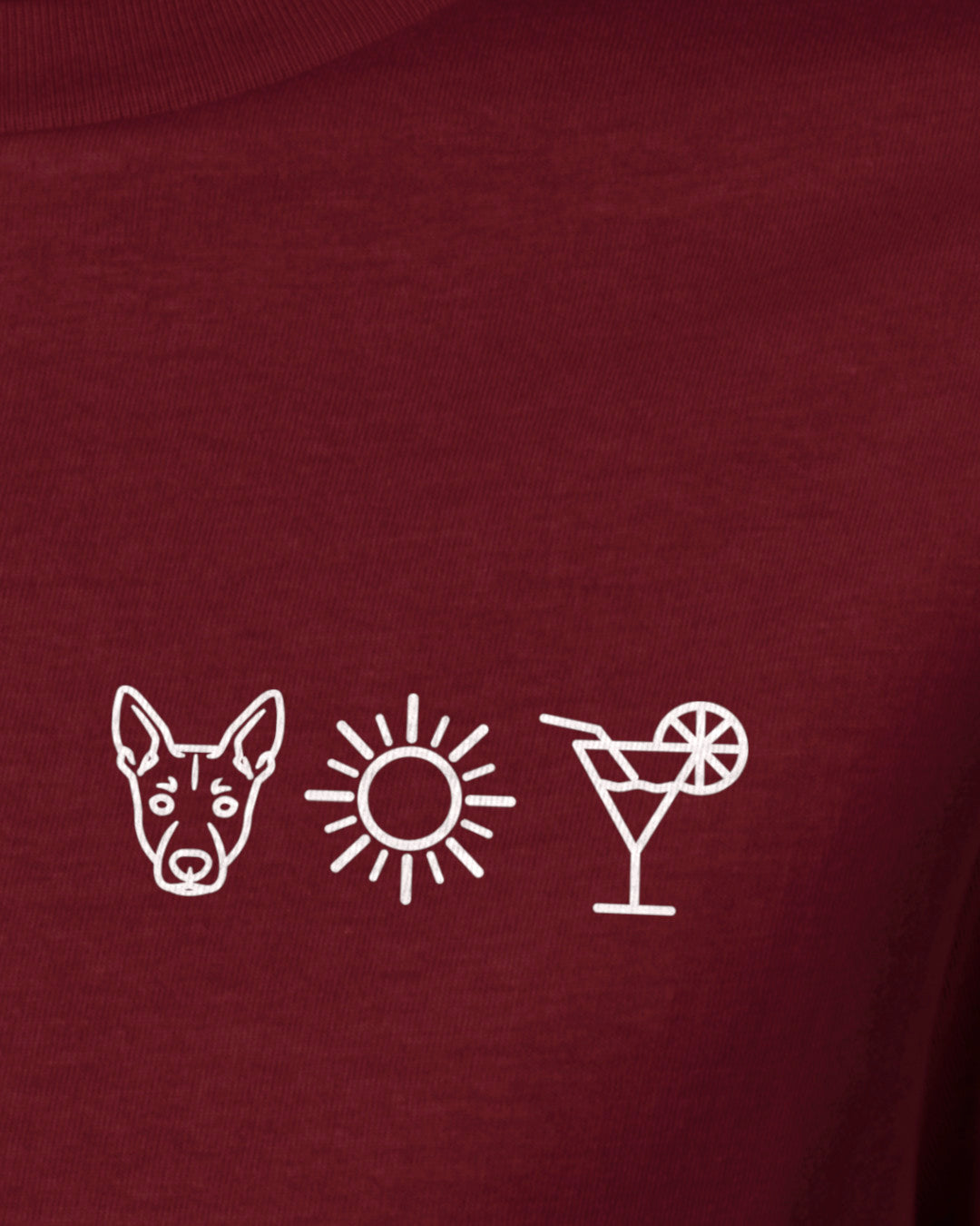 Detailbild – Hund Sonne Cocktail - Australian Kelpie