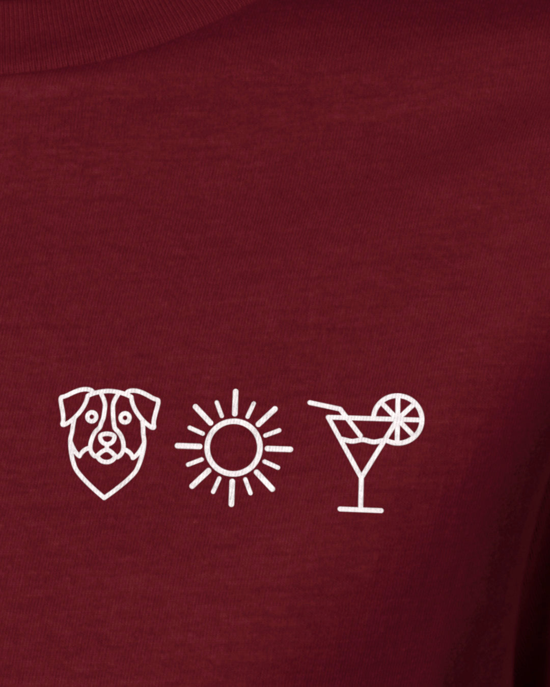 Detailbild – Hund Sonne Cocktail - Australian Shepherd
