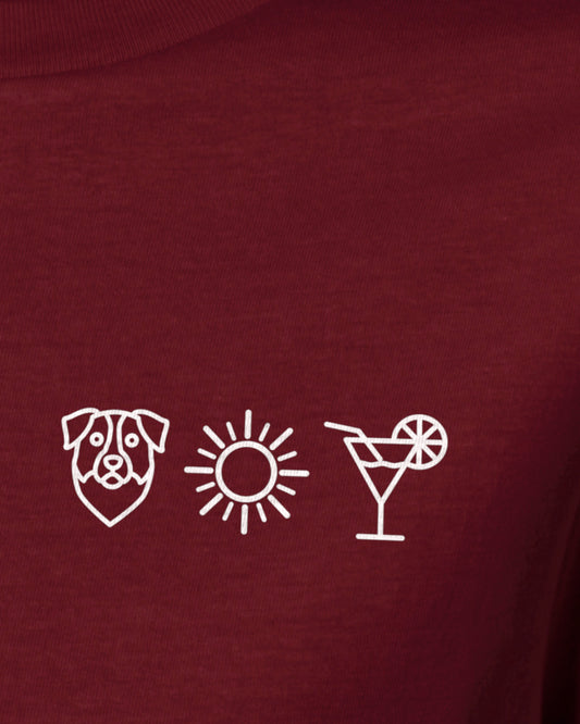 Detailbild – Hund Sonne Cocktail - Australian Shepherd