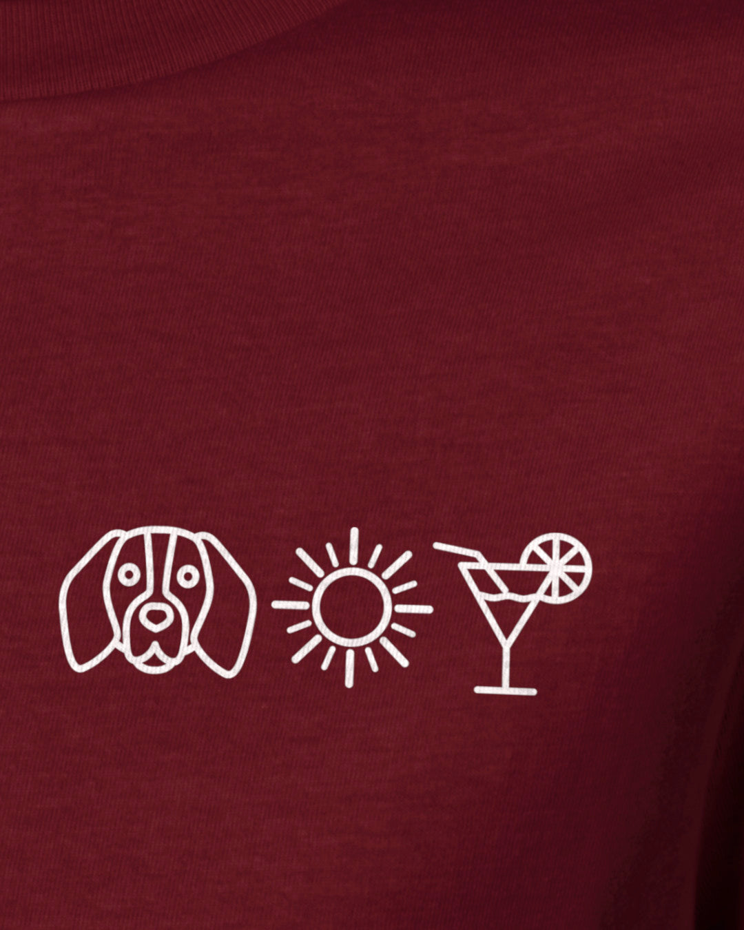 Detailbild – Hund Sonne Cocktail - Beagle