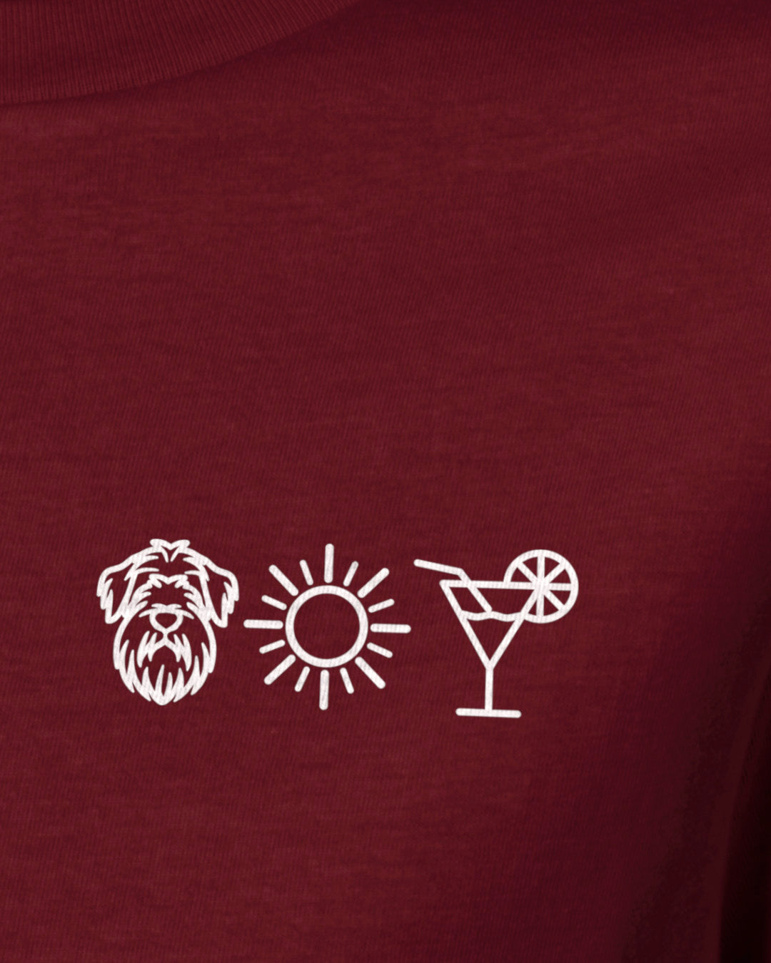 Detailbild – Hund Sonne Cocktail - Briard