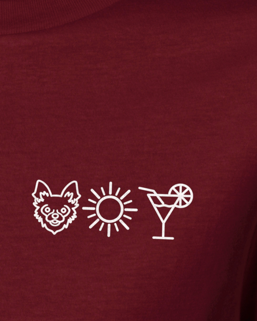 Detailbild – Hund Sonne Cocktail - Chihuahua