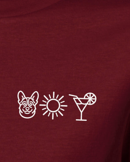 Detailbild – Hund Sonne Cocktail - Corgi