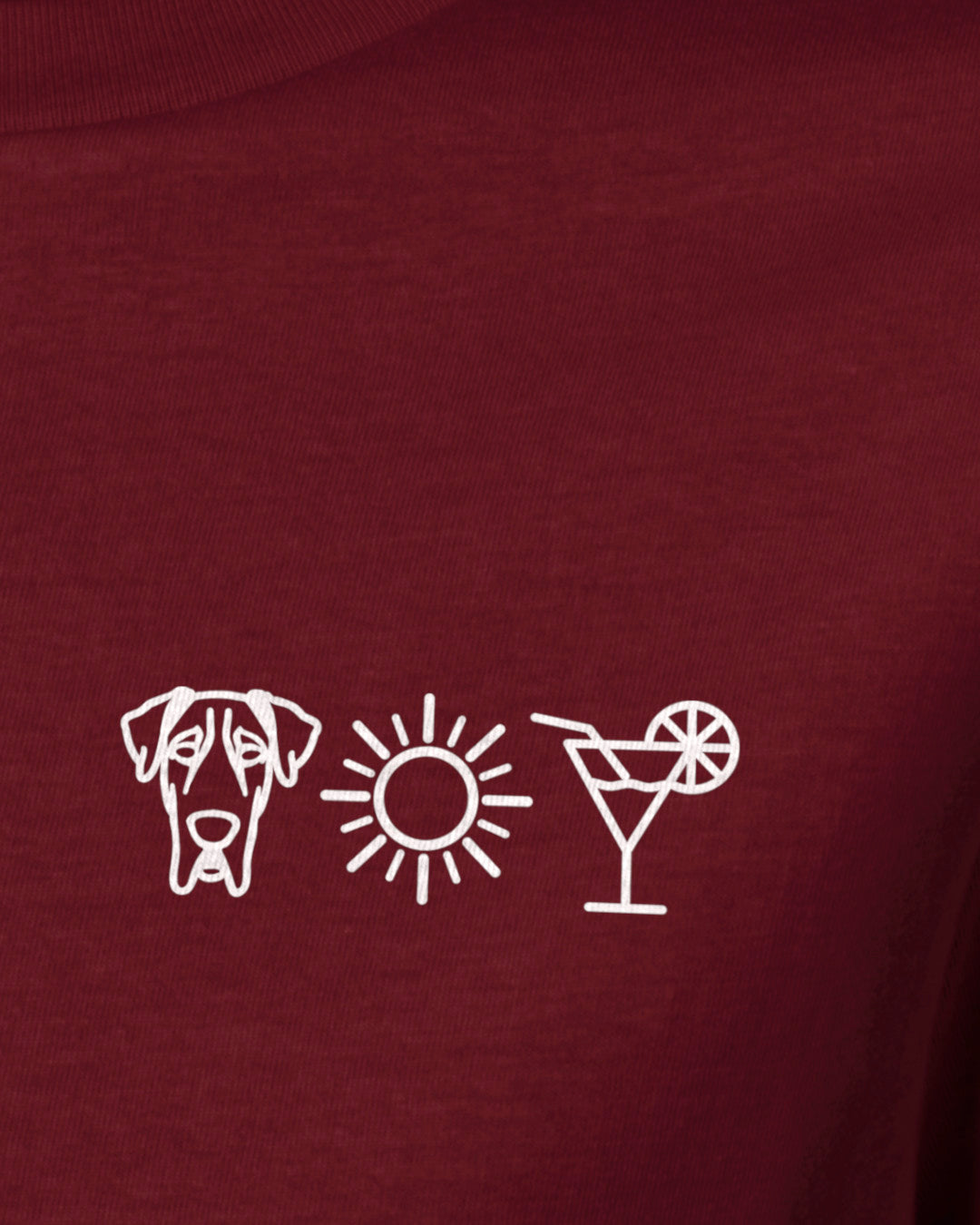 Detailbild – Hund Sonne Cocktail - Deutsche Dogge