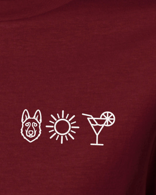 Detailbild – Hund Sonne Cocktail - Deutscher Schäferhund