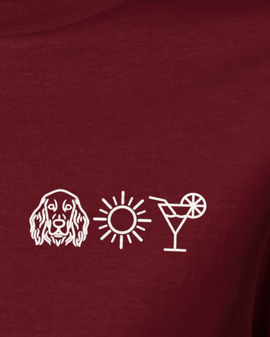 Detailbild – Hund Sonne Cocktail - Irish Setter