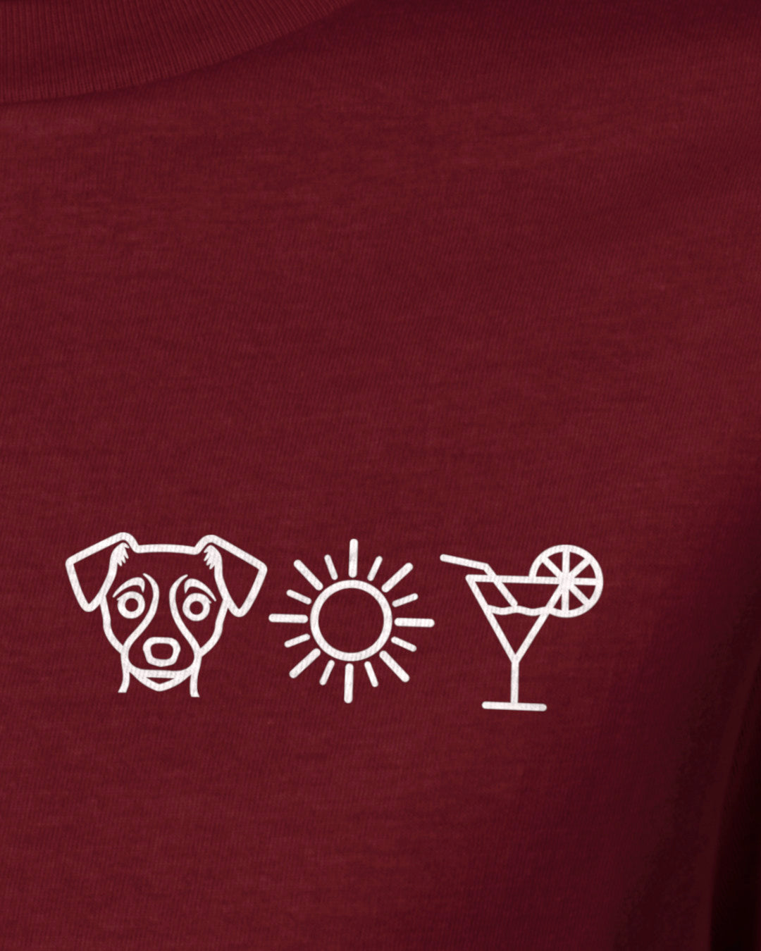 Detailbild – Hund Sonne Cocktail - Jack Russell