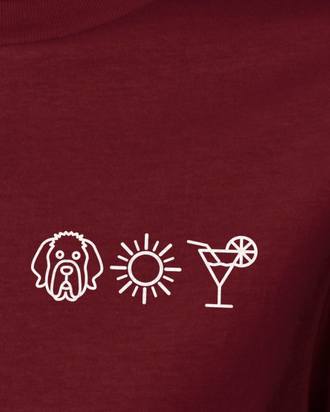 Detailbild – Hund Sonne Cocktail - Neufundländer