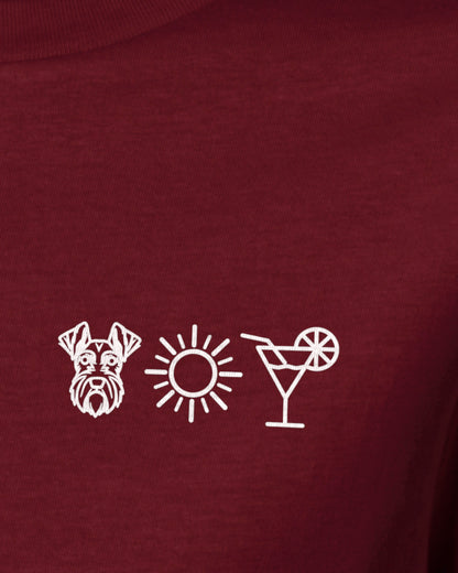 Detailbild – Hund Sonne Cocktail - Schnauzer