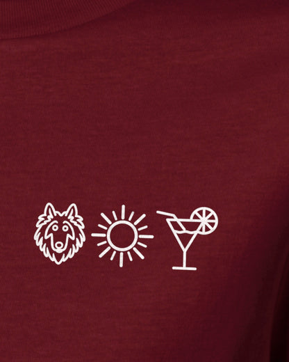 Detailbild – Hund Sonne Cocktail - Shetland Sheepdog
