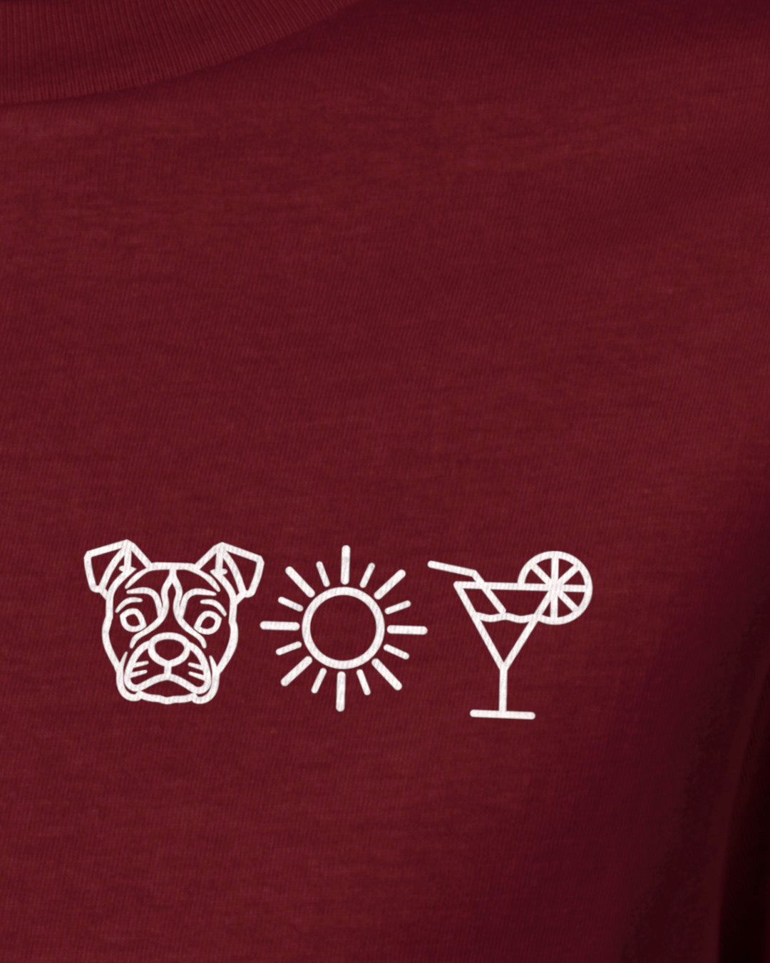 Detailbild – Hund Sonne Cocktail - Staffordshire Bullterrier