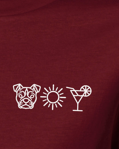 Detailbild – Hund Sonne Cocktail - Staffordshire Bullterrier