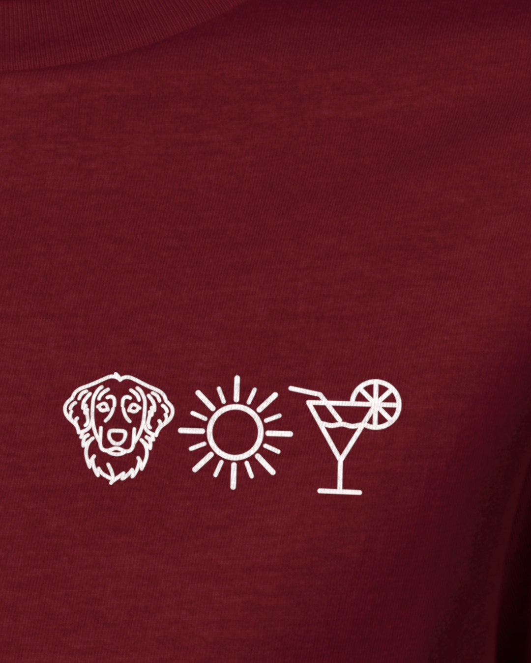 Detailbild – Hund Sonne Cocktail - Toller