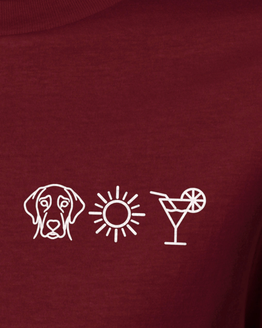 Detailbild – Hund Sonne Cocktail - Vizsla