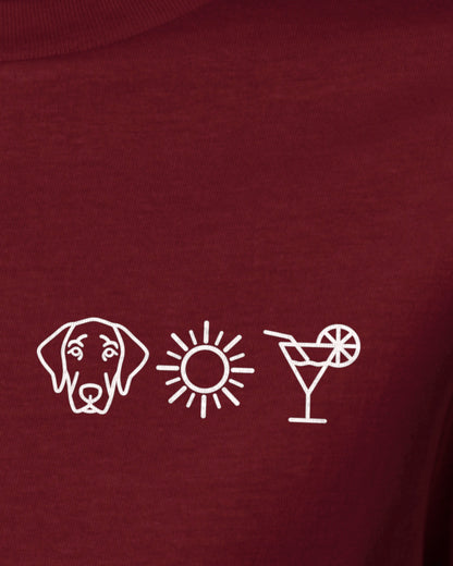 Detailbild – Hund Sonne Cocktail - Weimaraner