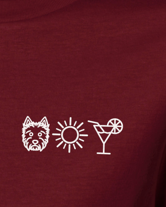 Detailbild – Hund Sonne Cocktail - West Highland White Terrier