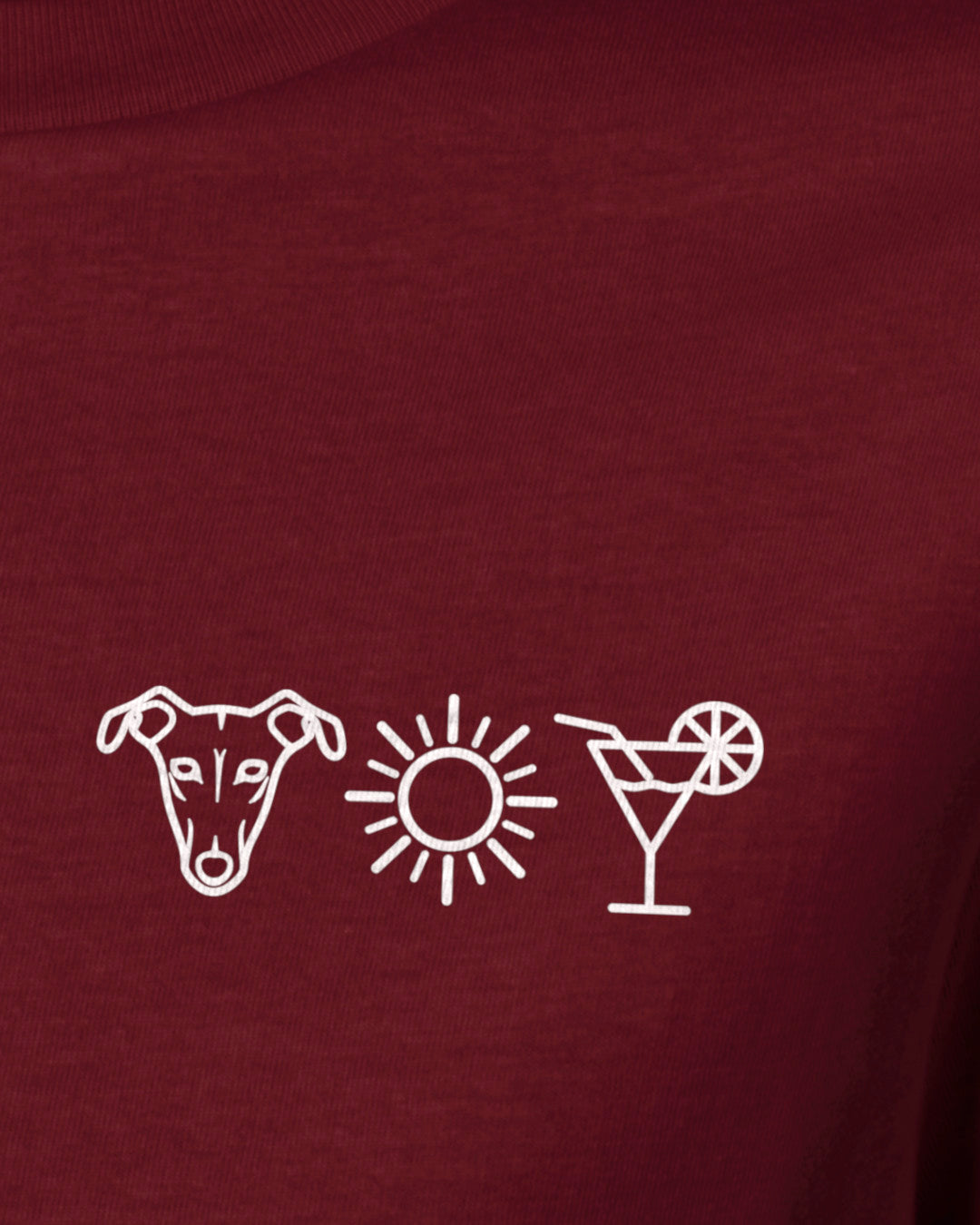 Detailbild – Hund Sonne Cocktail - Windhund