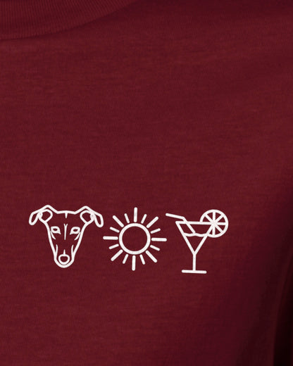 Detailbild – Hund Sonne Cocktail - Windhund
