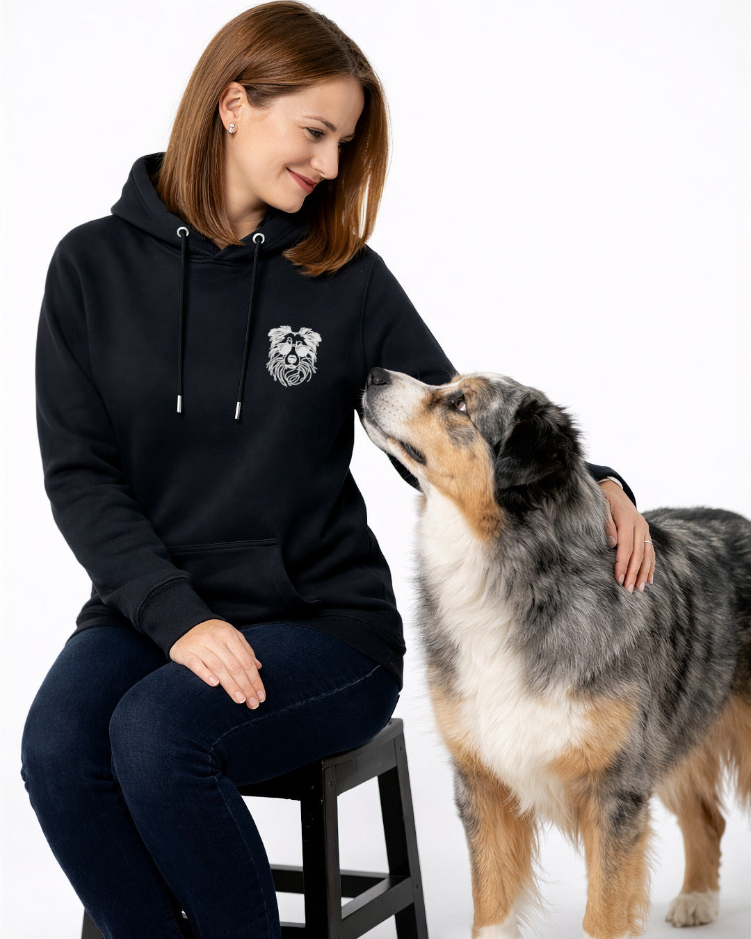 Line Art - Australian Shepherd - Model - Beispiel