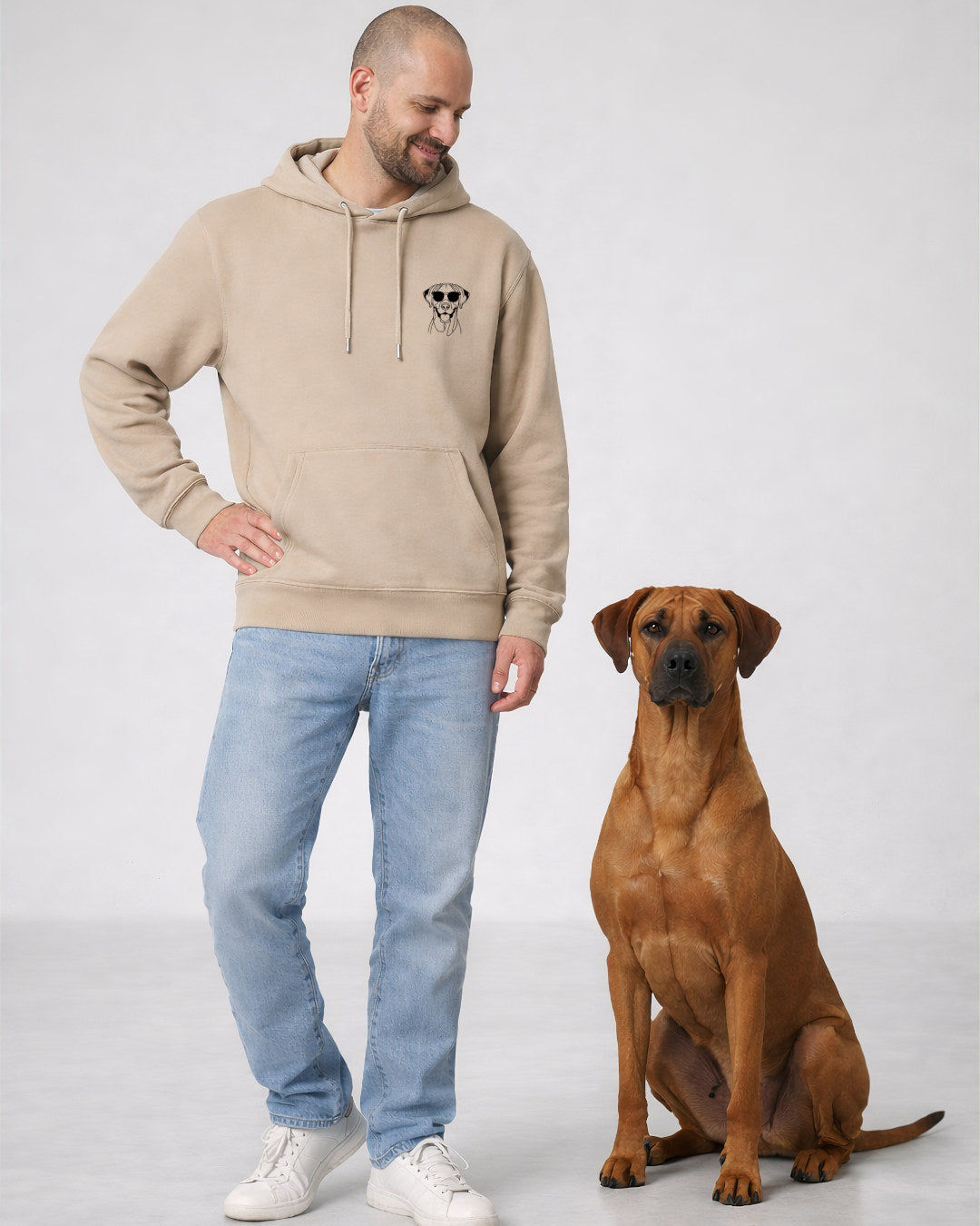 Line Art - Cooler Rhodesian Ridgeback - Model - Beispiel