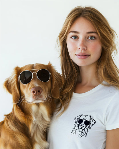 Line Art - Cooler Nova Scotia Duck Tolling Retriever - Beispiel Model weiblich