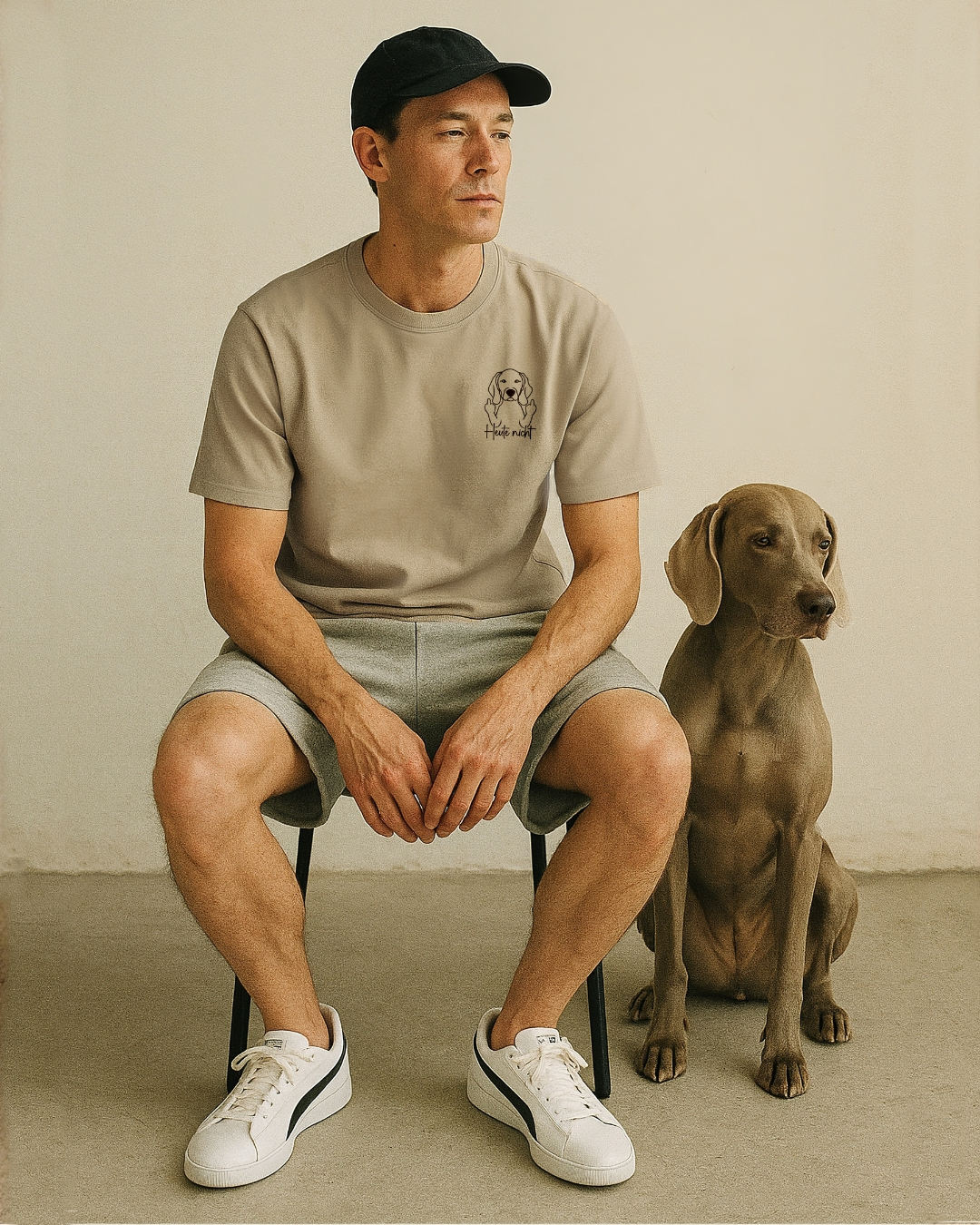 Heute nicht - Weimaraner - Model - Beispiel