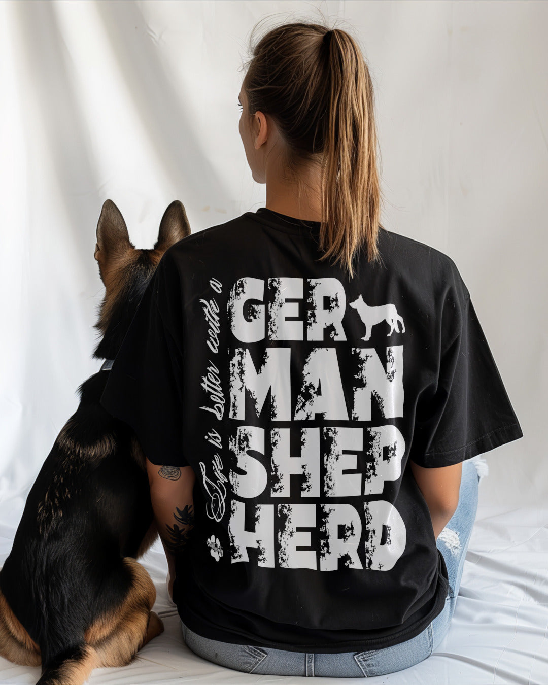 Beispiel - Life is better with a German Shepherd