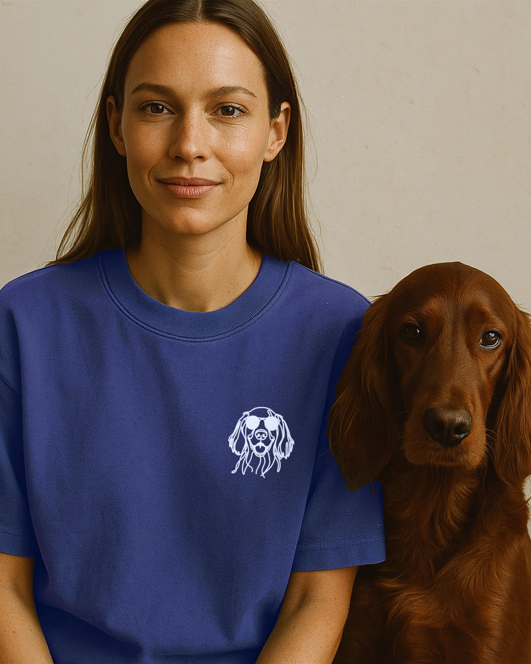 Line Art - Cooler Irish Setter - Model - Beispiel