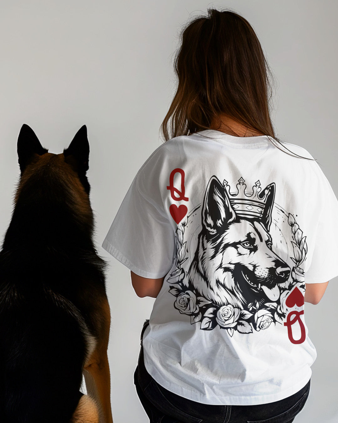 Herzkönigin Shiba Inu - Organic Oversize Shirt