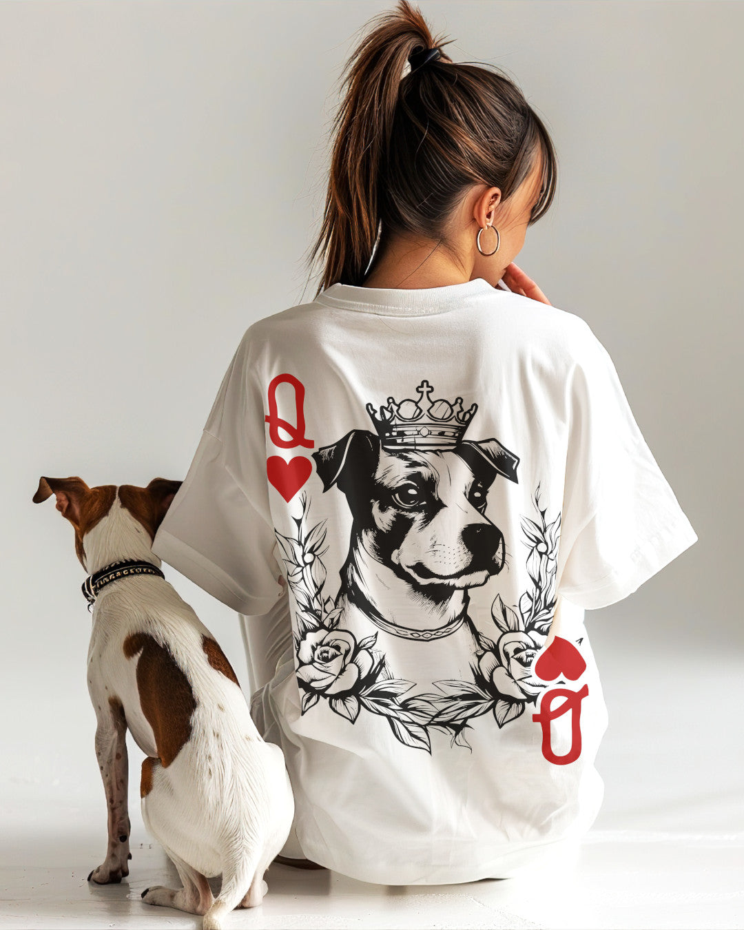 Herzkönigin Shiba Inu - Organic Oversize Shirt