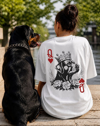 Herzkönigin Rottweiler - Organic Oversize Shirt