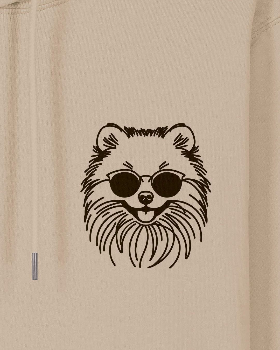 Line Art - Cooler Pomeranian - Motiv