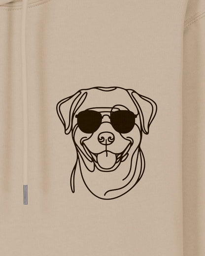 Line Art - Cooler Rottweiler - Motiv