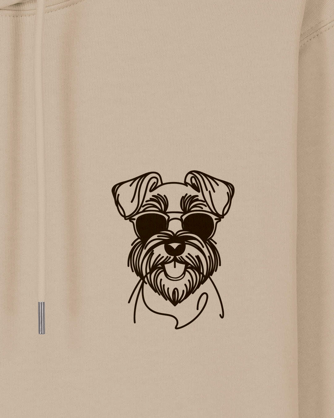 Detailbild - Line Art - Cooler Hund - Schnauzer