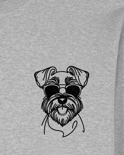 Detailbild - Line Art - Cooler Hund - Schnauzer