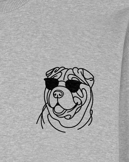 Line Art - Cooler Shar-Pei - Motiv
