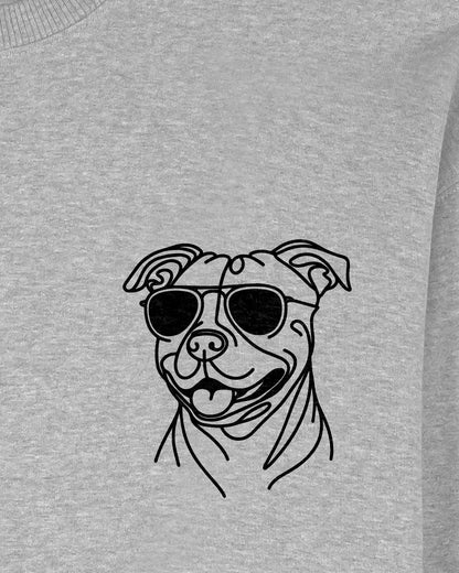 Motiv nah - Line Art - Cooler Staffordshire Bullterrier