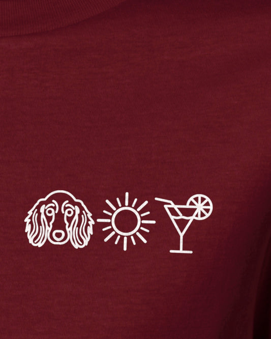 Dackel Langhaar - Sonne Cocktail - Motiv