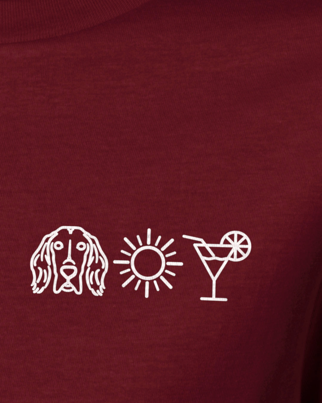 English Setter - Sonne Cocktail - Motiv