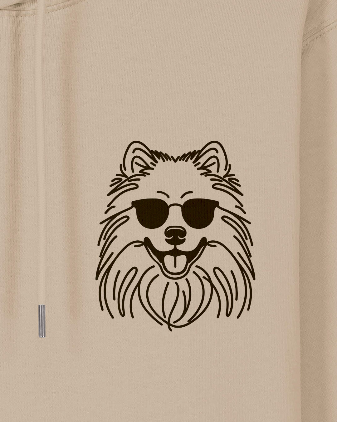 Line Art - Cooler Wolfsspitz - Motiv