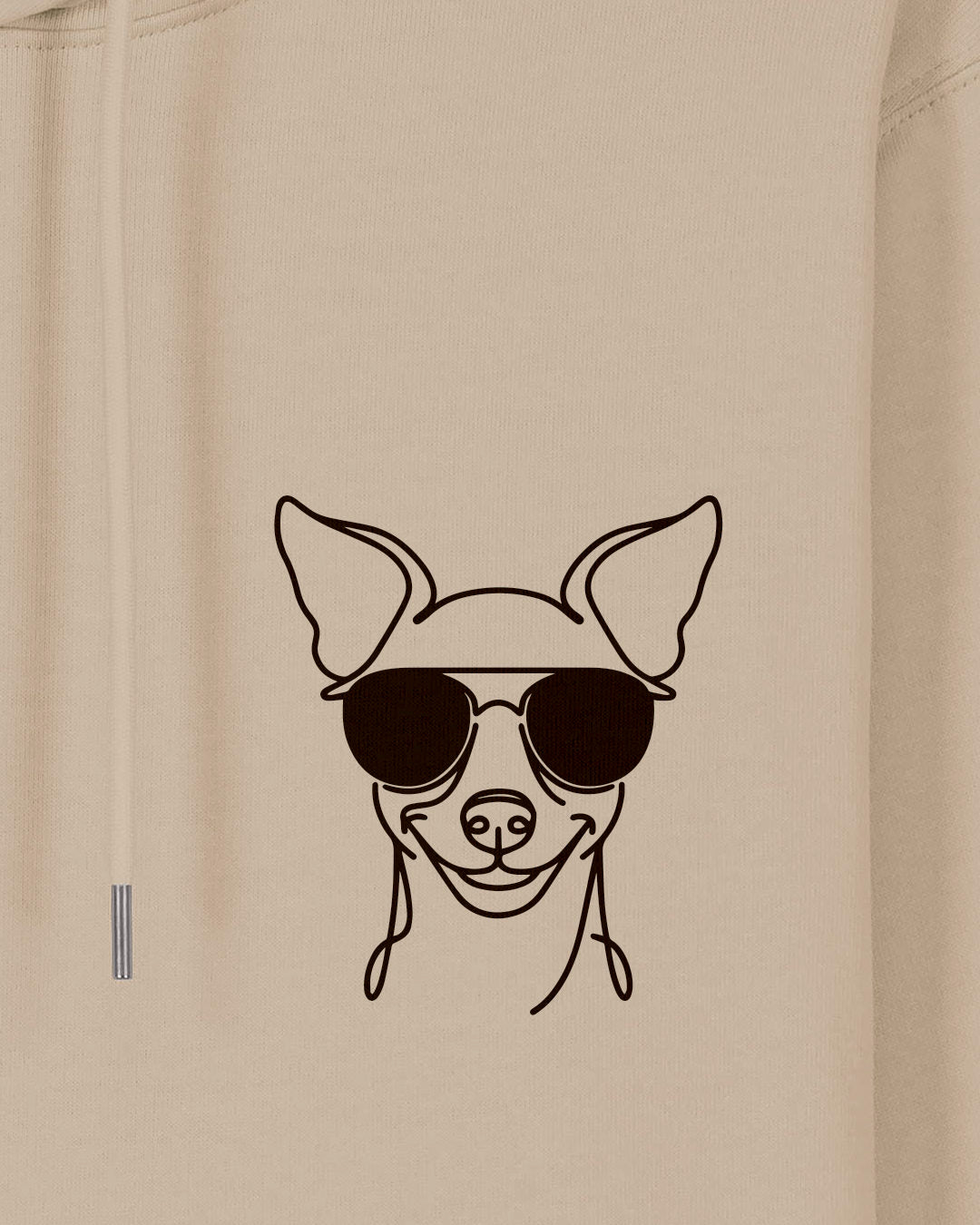 Motiv nah - Line Art - Cooler Zwergpinscher