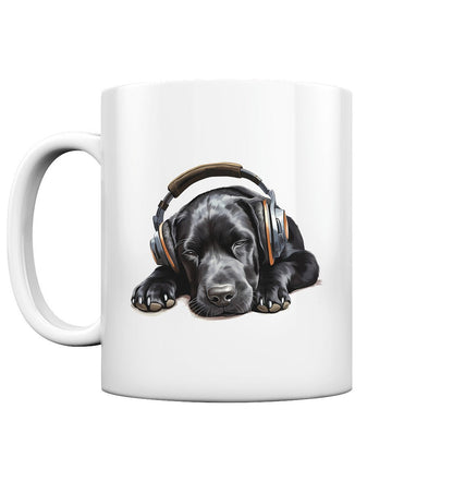 Kopfhörer Labrador schwarz - Tasse glossy - Multitalenty