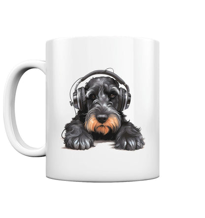 Kopfhörer Schnauzer - Tasse glossy - Multitalenty