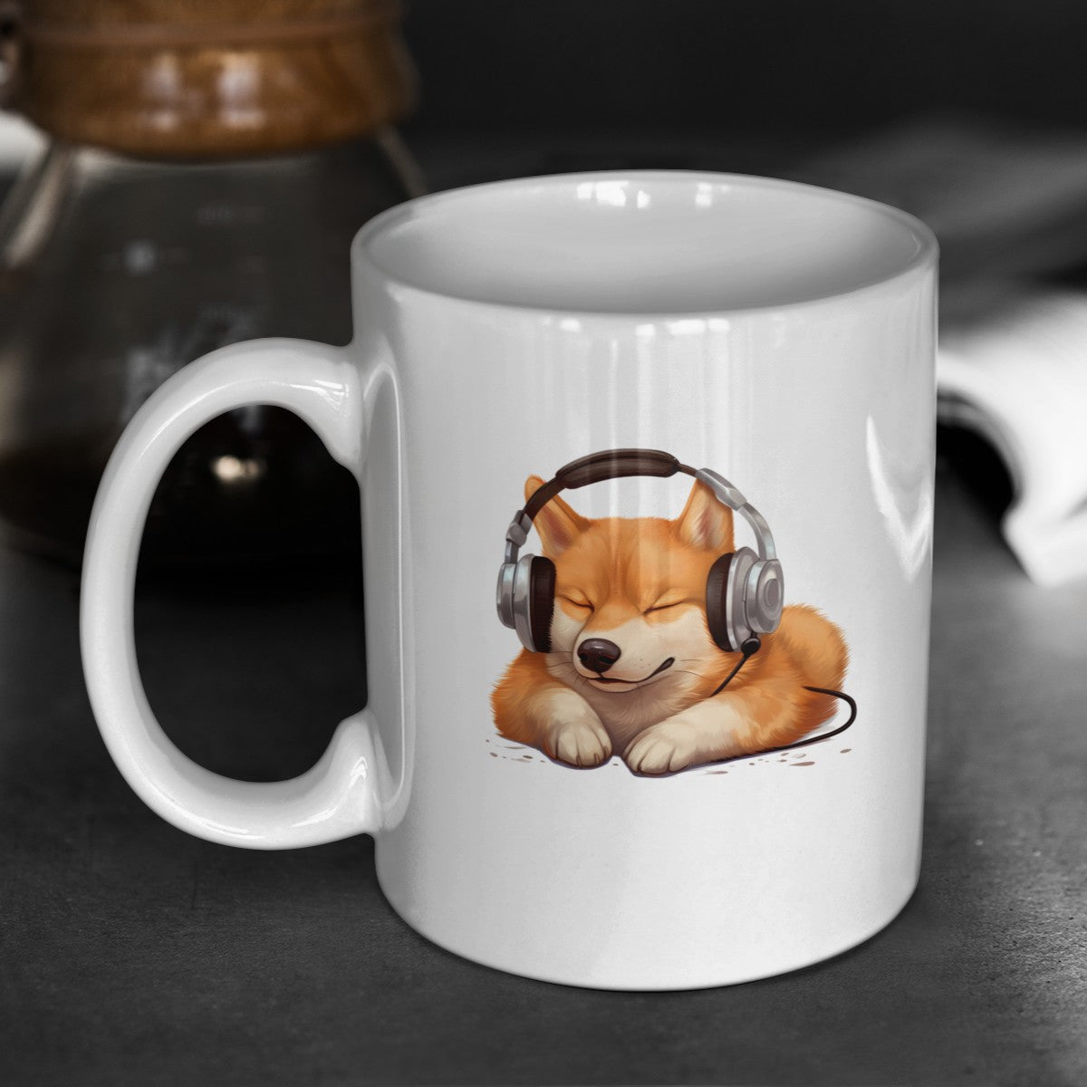Kopfhörer Shiba Inu - Tasse glossy - Multitalenty