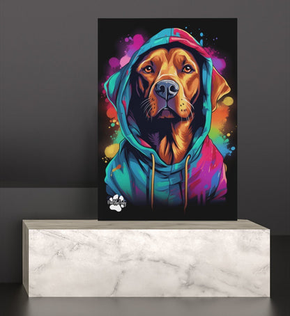 Rhodesian Ridgeback mit Kapuze - Leinwand 30x45cm - Multitalenty