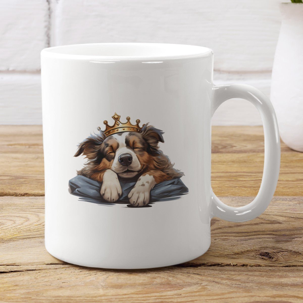 Schlafender Aussie - Tasse glossy - Multitalenty