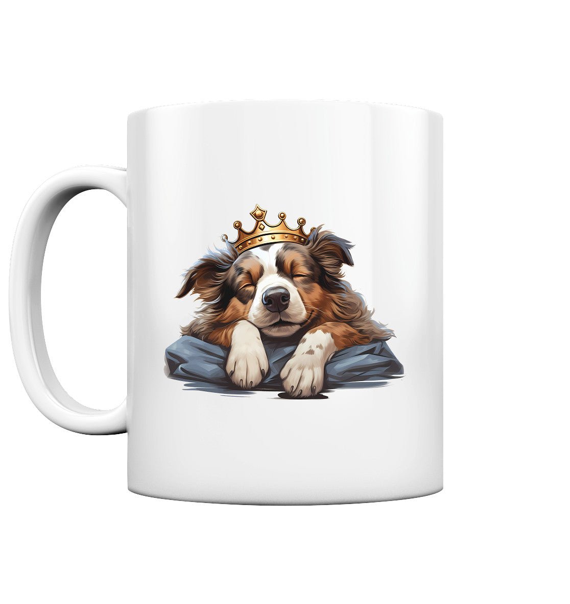 Schlafender Aussie - Tasse glossy - Multitalenty