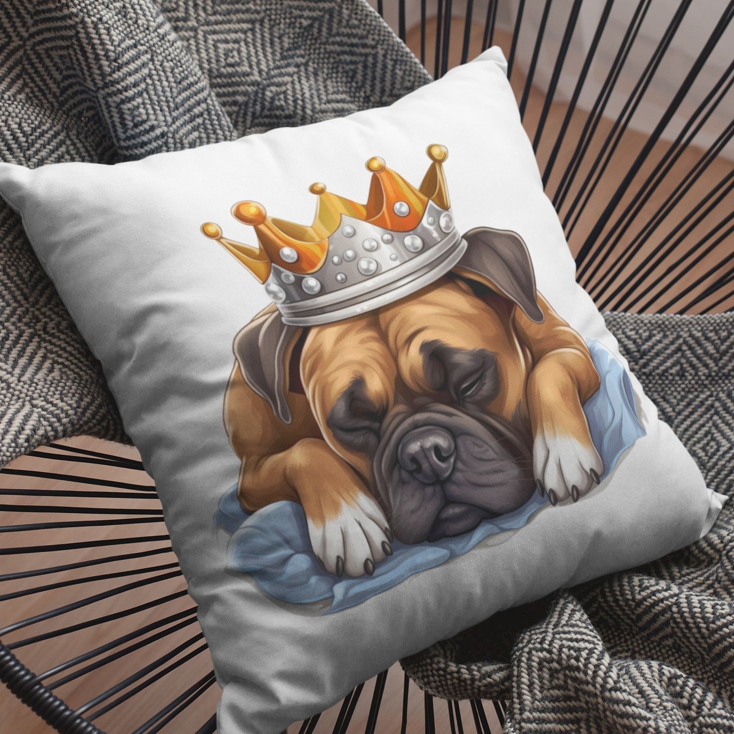 Schlafender Boxer - Kissen 40x40cm - Multitalenty