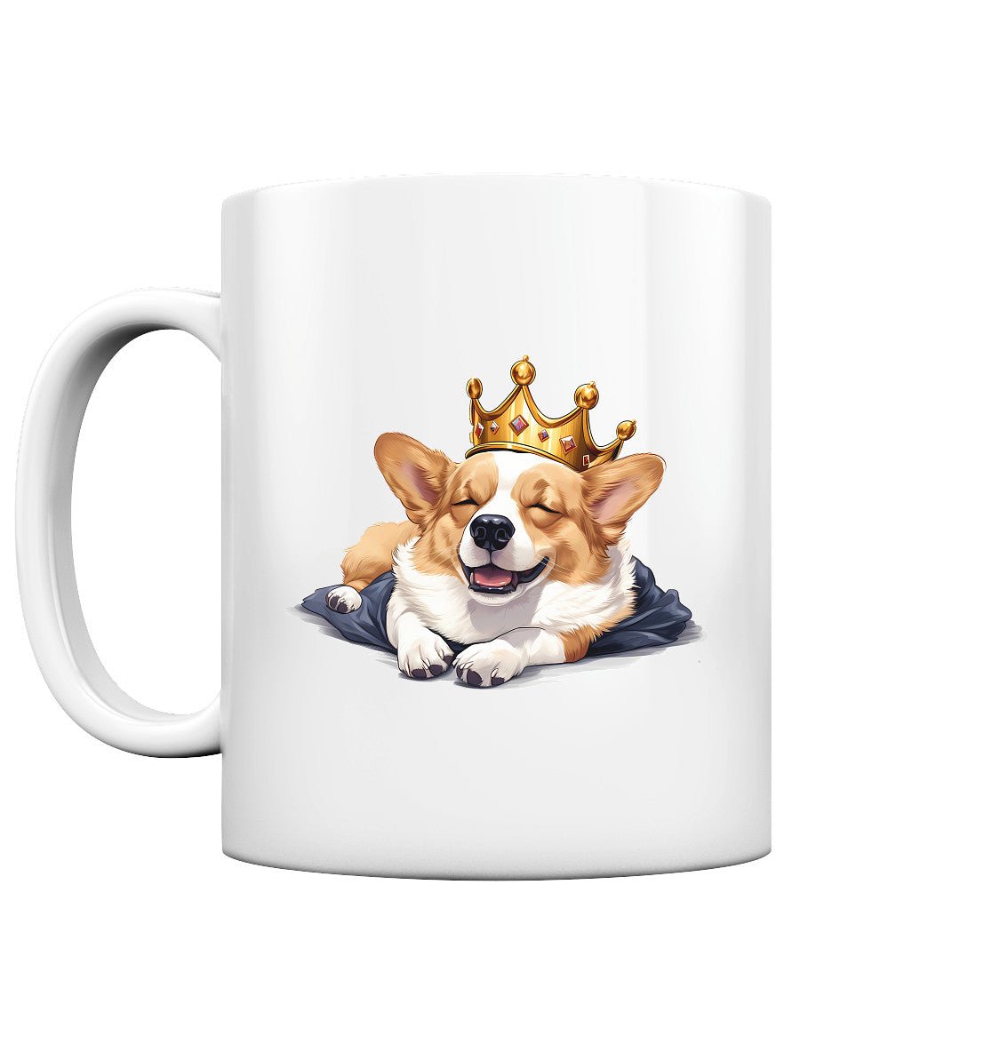 Schlafender Corgi - Tasse glossy - Multitalenty