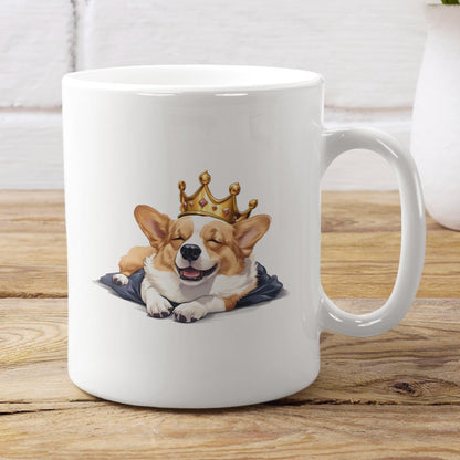 Schlafender Corgi - Tasse glossy - Multitalenty